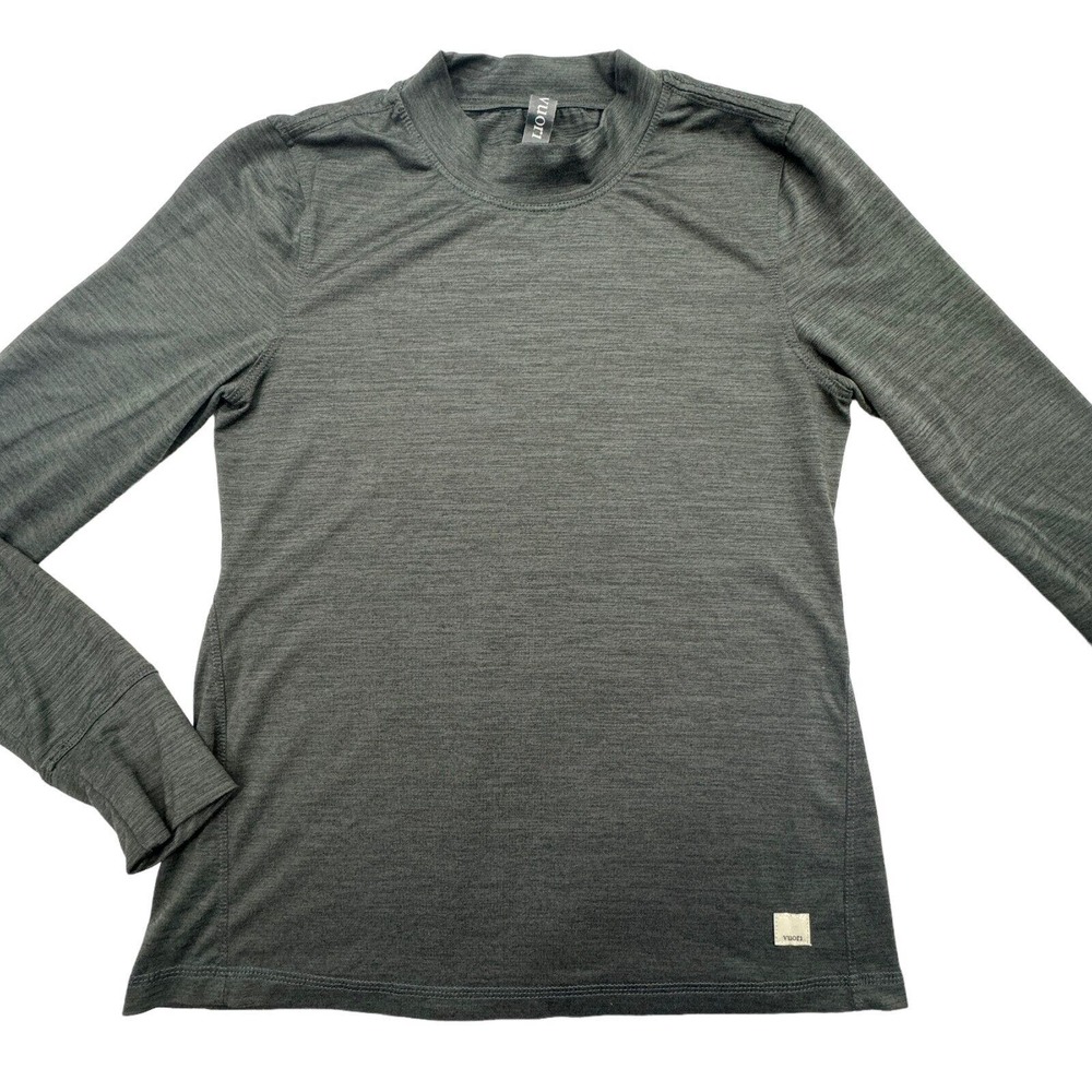 VUORI Compression Shirt Womens Gray Small Long Sleeve Workout Baselayer